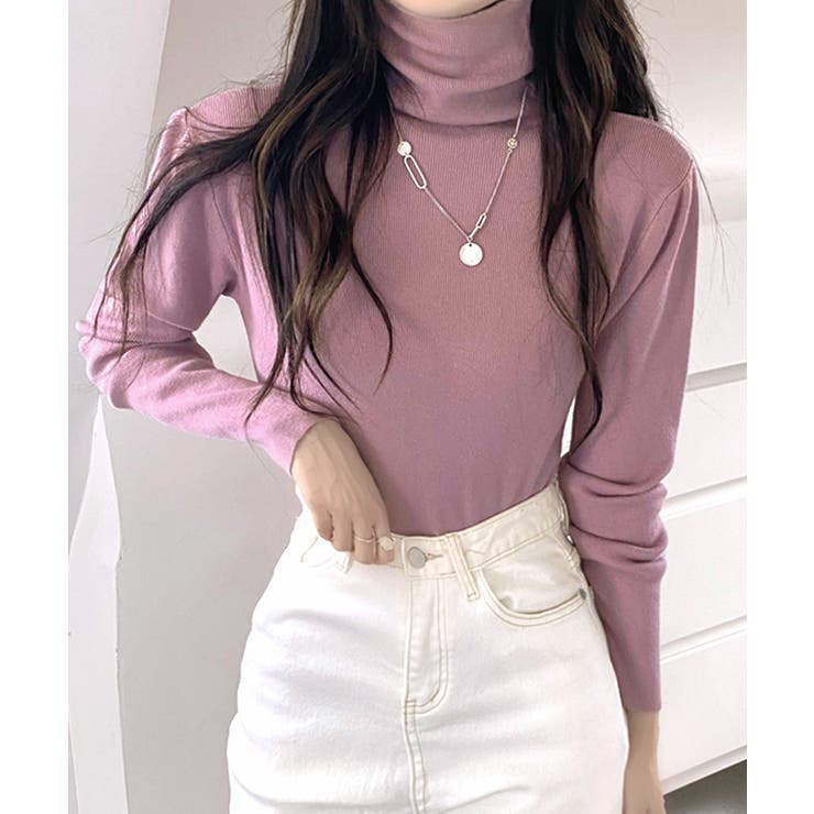 ハイネックリブニット リブ編み タートルネック | Riff | 詳細画像11 