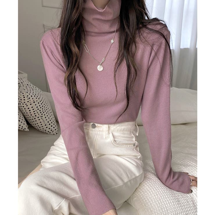 ハイネックリブニット リブ編み タートルネック | Riff | 詳細画像13 