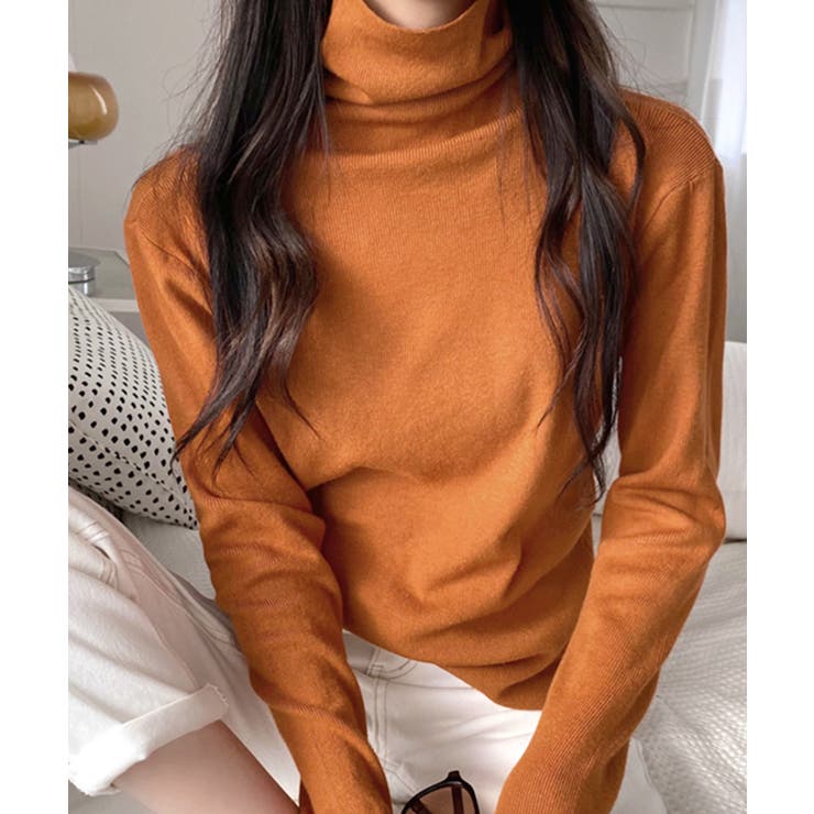 ハイネックリブニット リブ編み タートルネック | Riff | 詳細画像15 