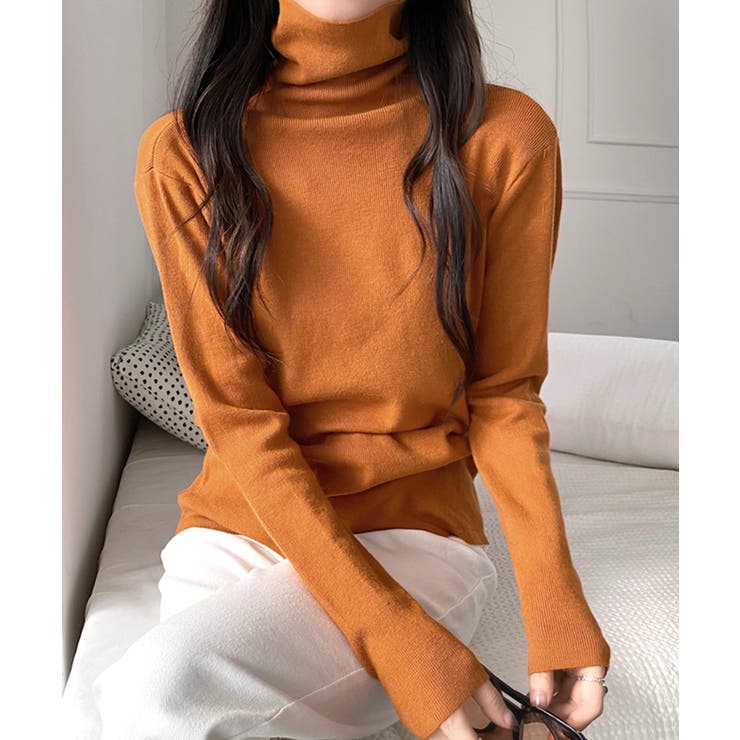 ハイネックリブニット リブ編み タートルネック | Riff | 詳細画像16 