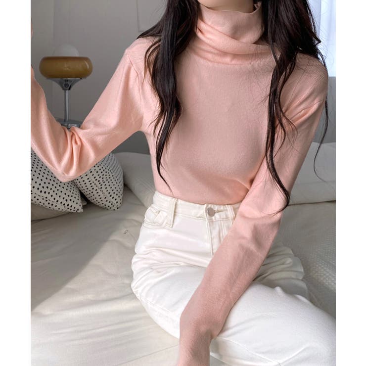 ハイネックリブニット リブ編み タートルネック | Riff | 詳細画像34 