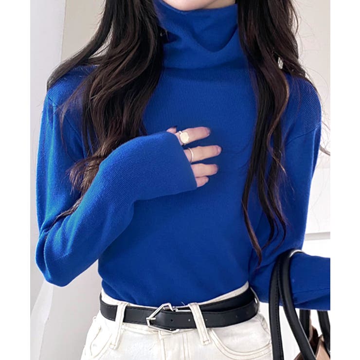 ハイネックリブニット リブ編み タートルネック | Riff | 詳細画像45 