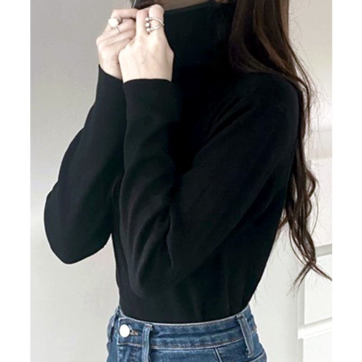 ハイネックリブニット リブ編み タートルネック | Riff | 詳細画像49 