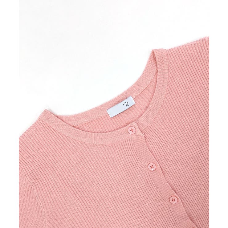 ラウンドネックリブカーディガン リブ編み ノーカラー | Riff | 詳細画像47 