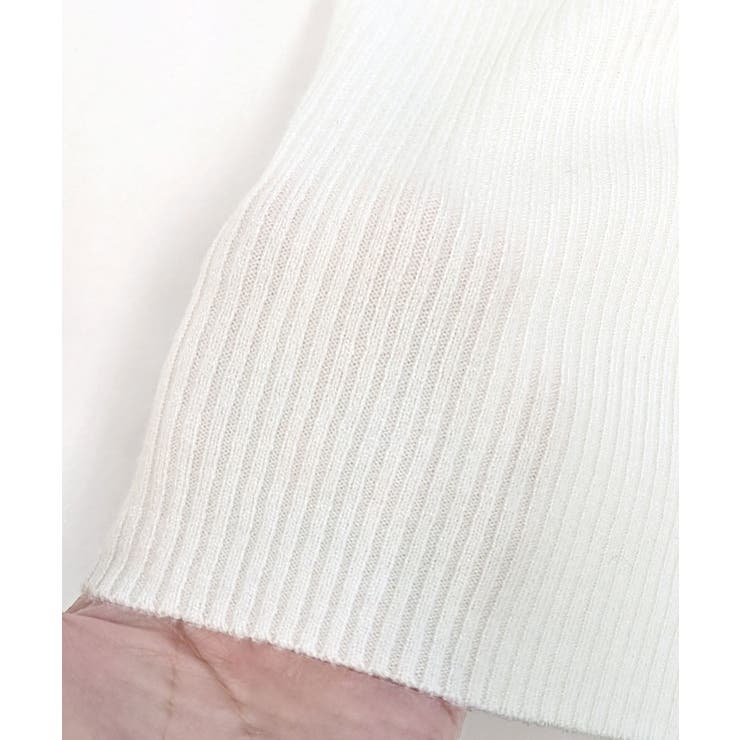 ラウンドネックリブカーディガン リブ編み ノーカラー | Riff | 詳細画像50 