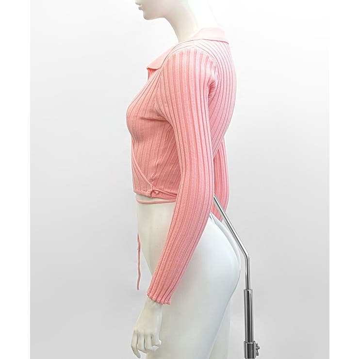 カシュクールニット ショート丈 スキッパー襟 | Riff | 詳細画像23 