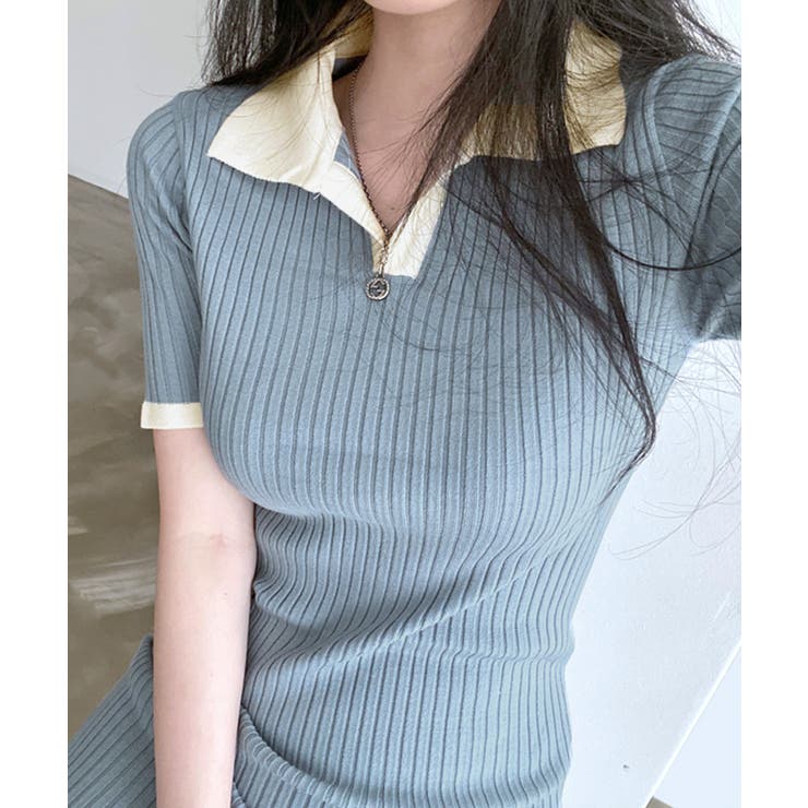 リブニットワンピース タイトワンピース ニットワンピース | Riff | 詳細画像3 