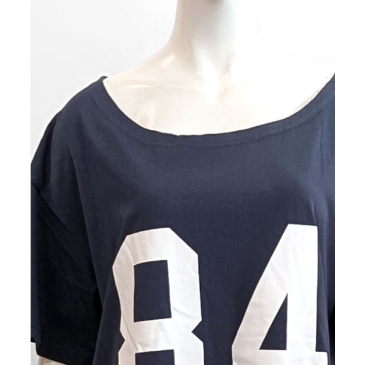 ワンショルダーナンバリングトップス Tシャツ ロゴ | Riff | 詳細画像25 