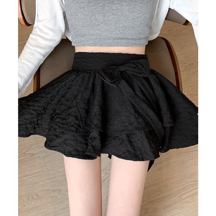 リボンティアードミニスカート インパン付き ショート丈スカート | Riff | 詳細画像10 