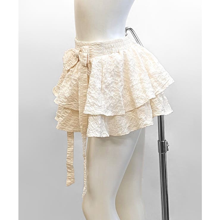 リボンティアードミニスカート インパン付き ショート丈スカート | Riff | 詳細画像25 