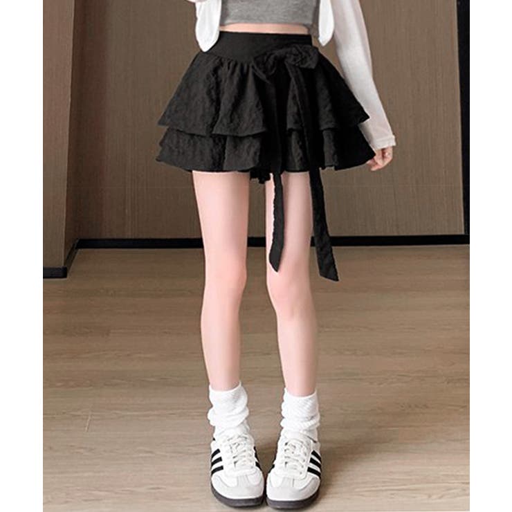 リボンティアードミニスカート インパン付き ショート丈スカート | Riff | 詳細画像6 