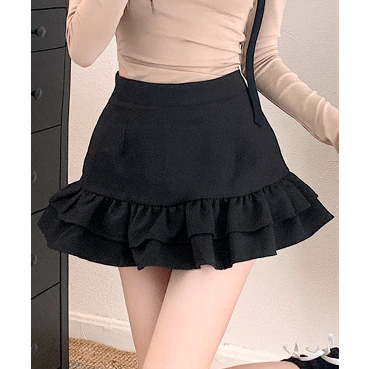 可愛いミニフリルスカート インナーパンツ付き Amazon.co.jp: [syvent] フリル ミニ スカート インナーパンツ