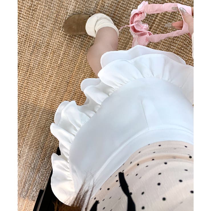 ハイウエスト裾フリルミニスカート インナーパンツ付き スカパン | Riff | 詳細画像20 