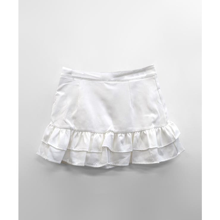 ハイウエスト裾フリルミニスカート インナーパンツ付き スカパン | Riff | 詳細画像25 