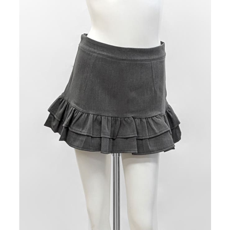 ハイウエスト裾フリルミニスカート インナーパンツ付き スカパン | Riff | 詳細画像26 