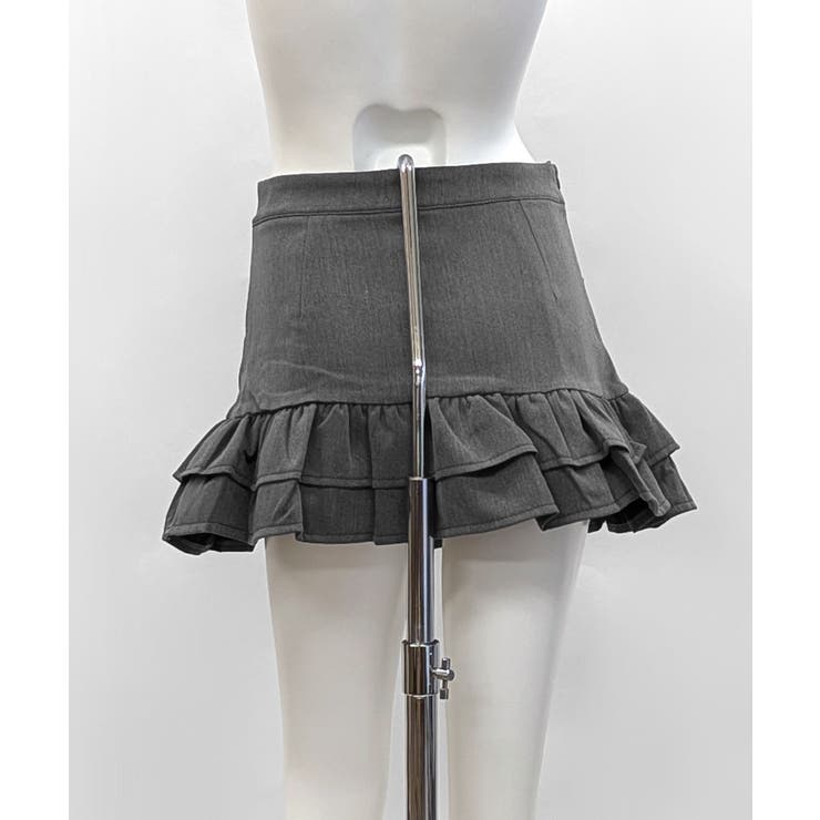 ハイウエスト裾フリルミニスカート インナーパンツ付き スカパン | Riff | 詳細画像28 