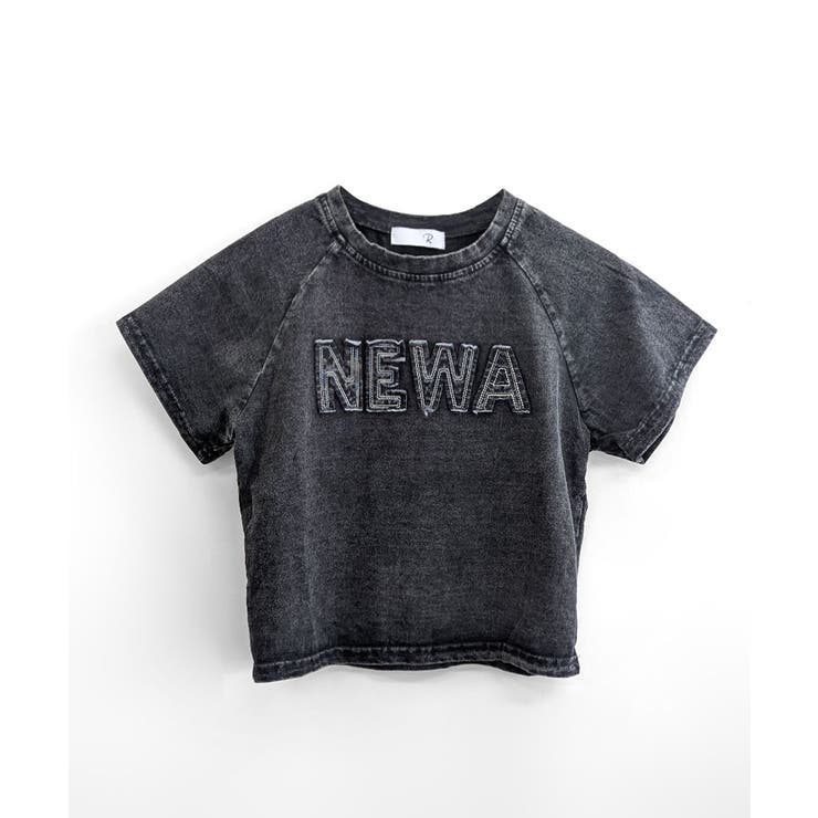 ヴィンテージ風ショート丈Tシャツ ロゴ刺繍 クロップド丈 | Riff | 詳細画像15 