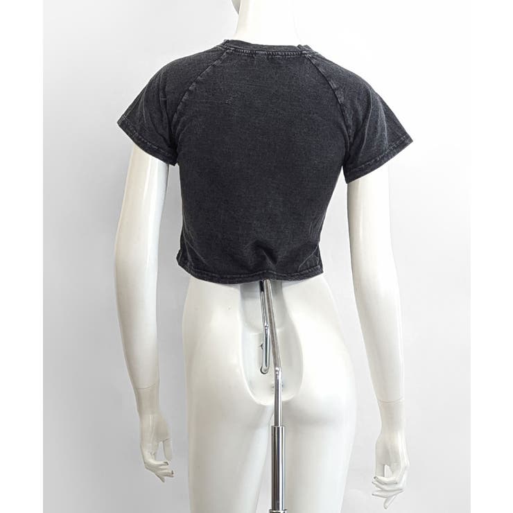 ヴィンテージ風ショート丈Tシャツ ロゴ刺繍 クロップド丈 | Riff | 詳細画像18 