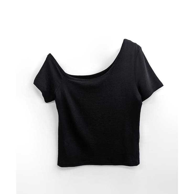 ワンショルダー半袖トップス Tシャツ カットソー | Riff | 詳細画像19 