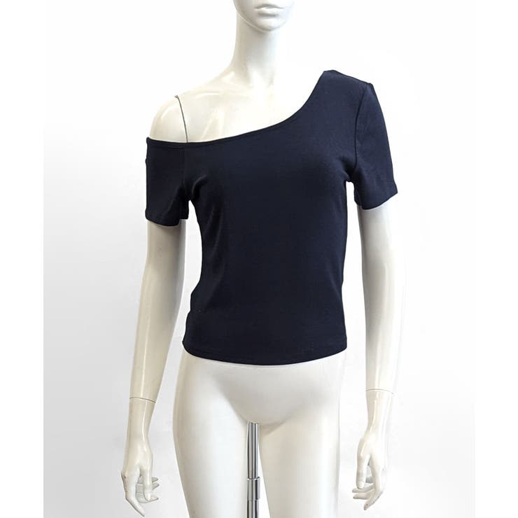 ワンショルダー半袖トップス Tシャツ カットソー | Riff | 詳細画像20 