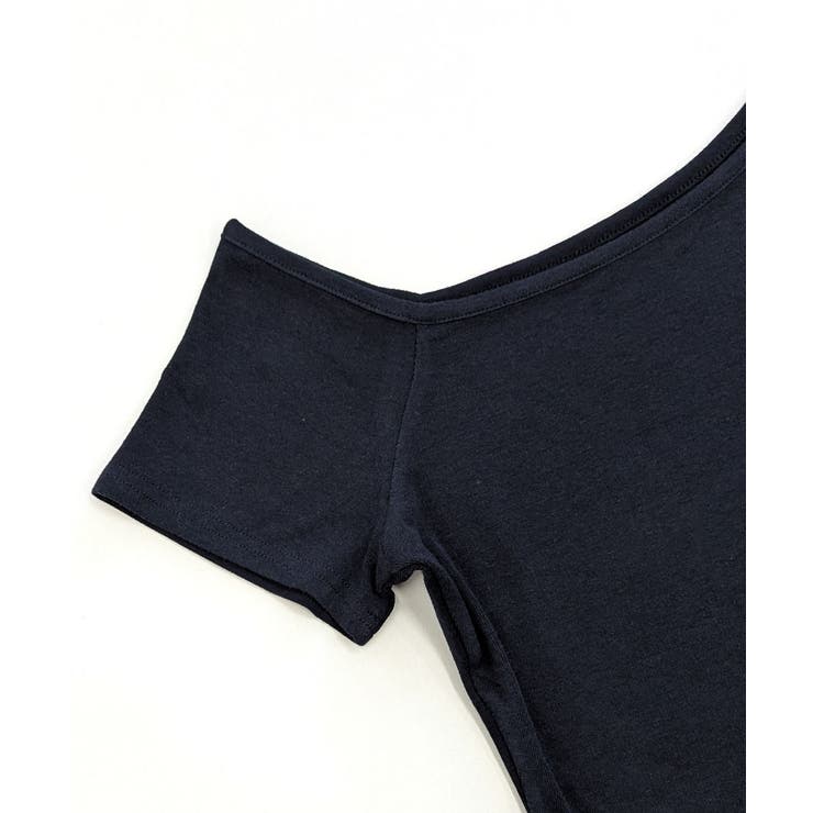 ワンショルダー半袖トップス Tシャツ カットソー | Riff | 詳細画像24 