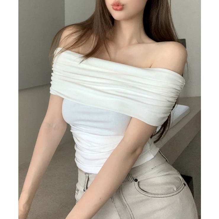 オフショルダートップス 半袖 Tシャツ | Riff | 詳細画像10 