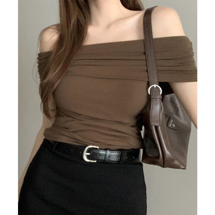 オフショルダートップス 半袖 Tシャツ | Riff | 詳細画像13 