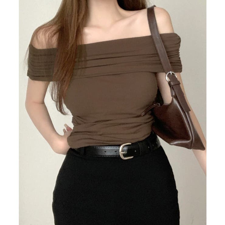 オフショルダートップス 半袖 Tシャツ | Riff | 詳細画像14 