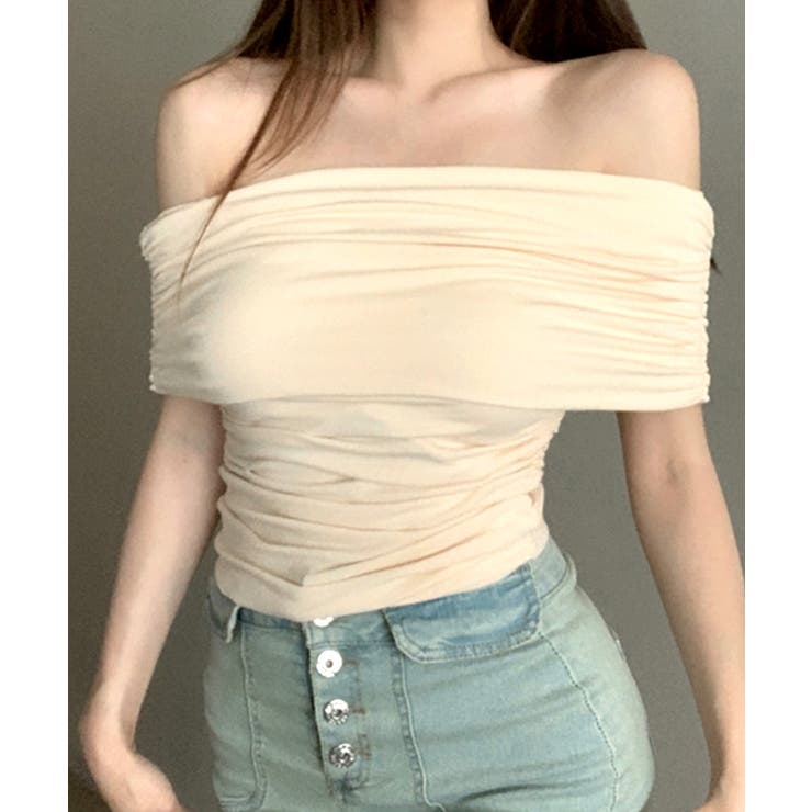 オフショルダートップス 半袖 Tシャツ | Riff | 詳細画像16 