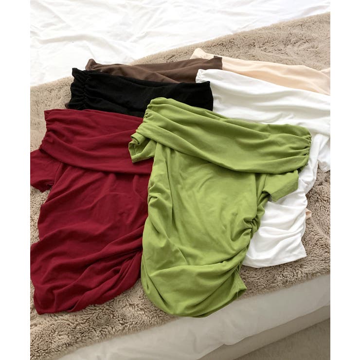 オフショルダートップス 半袖 Tシャツ | Riff | 詳細画像2 