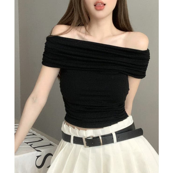 オフショルダートップス 半袖 Tシャツ | Riff | 詳細画像5 