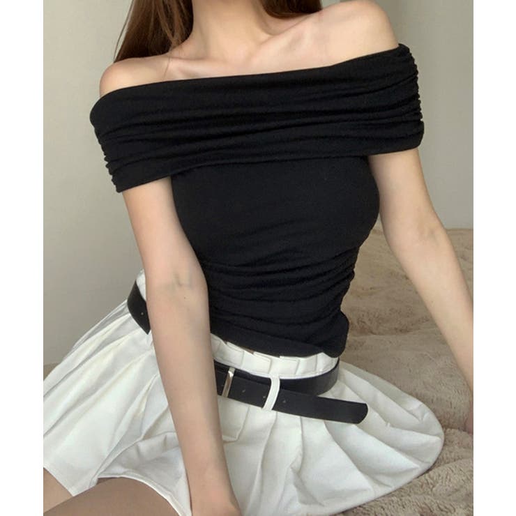 オフショルダートップス 半袖 Tシャツ | Riff | 詳細画像6 