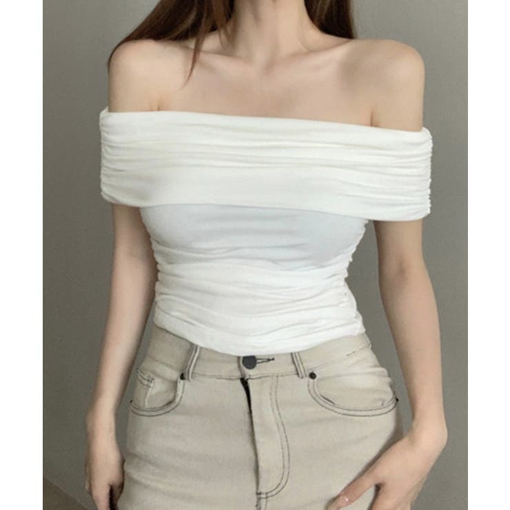 オフショルダートップス 半袖 Tシャツ | Riff | 詳細画像8 