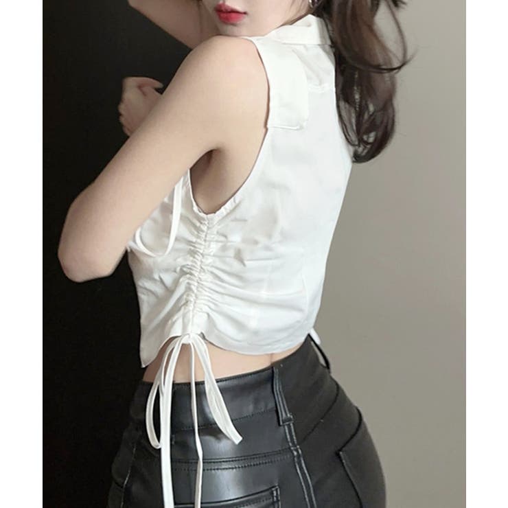 26674　PLEATSPLEASE　ダブルジップ　ノースリーブ 26674PLEATSPLEASEダブルジップノースリーブ