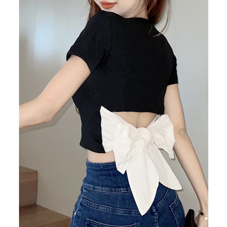♥もも様♥バックリボン　トップス styling/｜バックリボンカットトップス | Rakuten Fashion(楽天