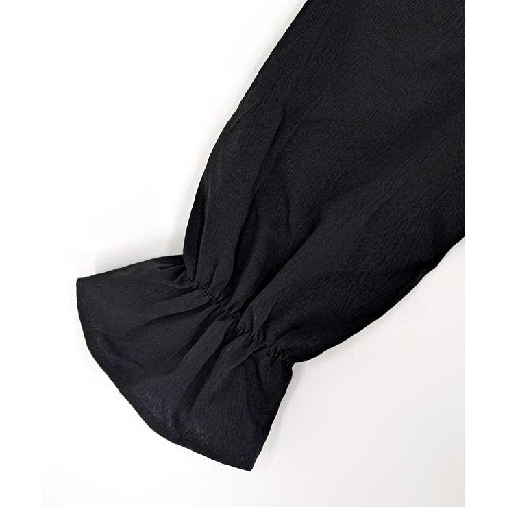 オフショルフリルシャーリングトップス パフスリーブ ペプラム | Riff | 詳細画像56 