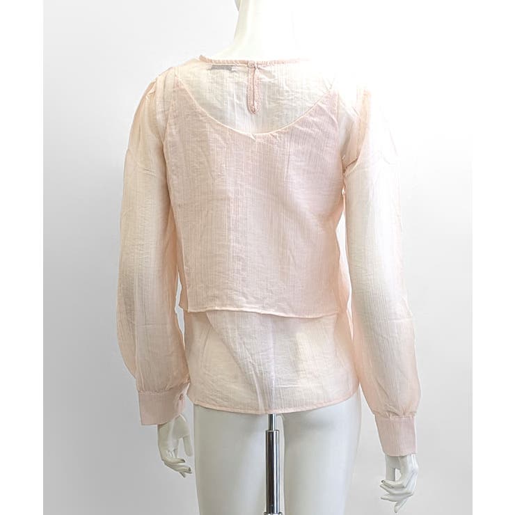 [2点セット] フロントリボンビスチェ+シアーブラウス アンサンブル | Riff | 詳細画像28 