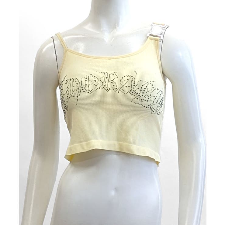 カップ付きラインストーンタンクトップ ブラトップ キャミソール | Riff | 詳細画像22 