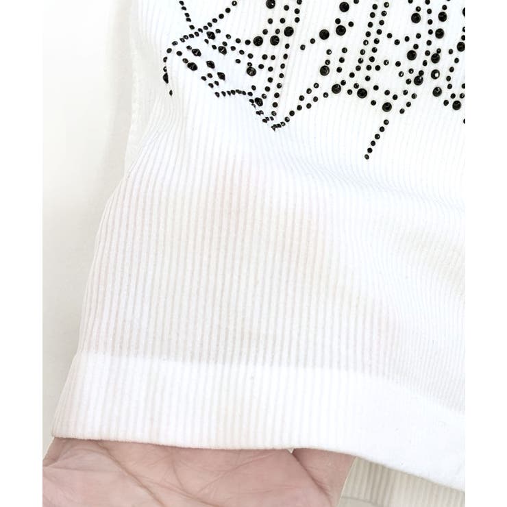 カップ付きラインストーンタンクトップ ブラトップ キャミソール | Riff | 詳細画像31 