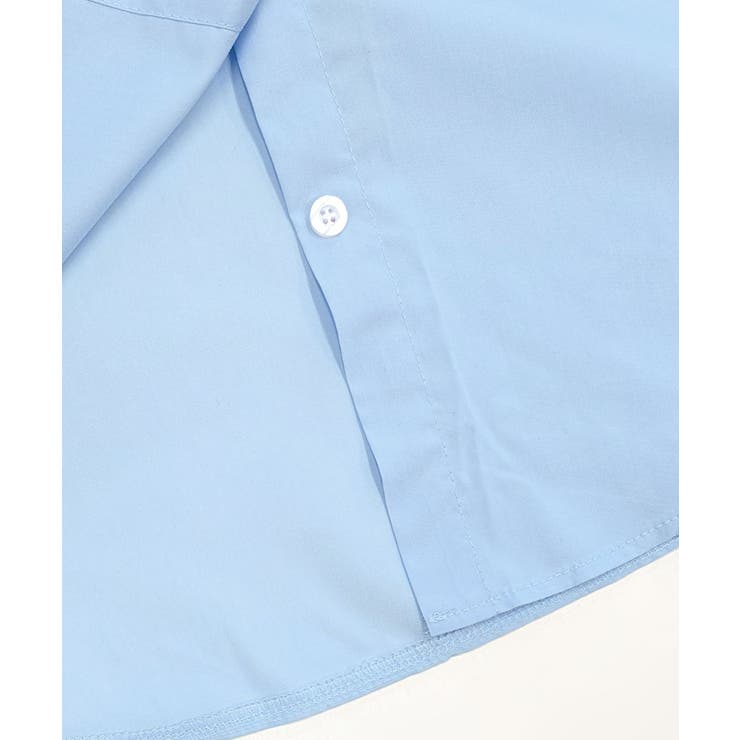 折り返しタックスリーブ半袖シャツ オープンカラー ブラウス | Riff | 詳細画像19 