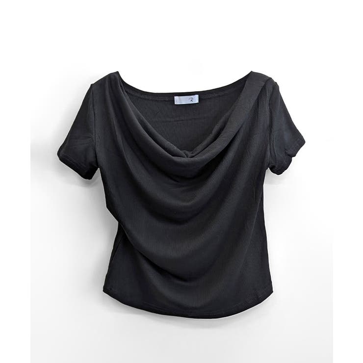 ドレープネックリブトップス 半袖 Tシャツ | Riff | 詳細画像39 