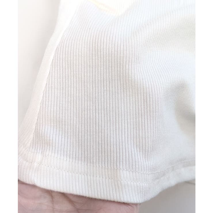 ドレープネックリブトップス 半袖 Tシャツ | Riff | 詳細画像49 