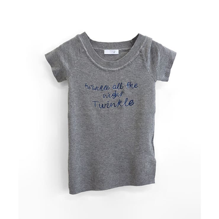 ワンショルダーサイドスリットロゴトップス イレギュラーヘム Tシャツ | Riff | 詳細画像15 