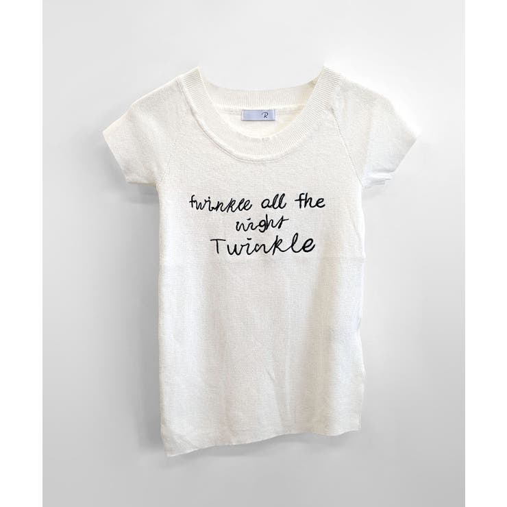 ワンショルダーサイドスリットロゴトップス イレギュラーヘム Tシャツ | Riff | 詳細画像16 