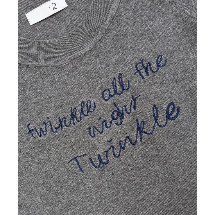 ワンショルダーサイドスリットロゴトップス イレギュラーヘム Tシャツ | Riff | 詳細画像22 