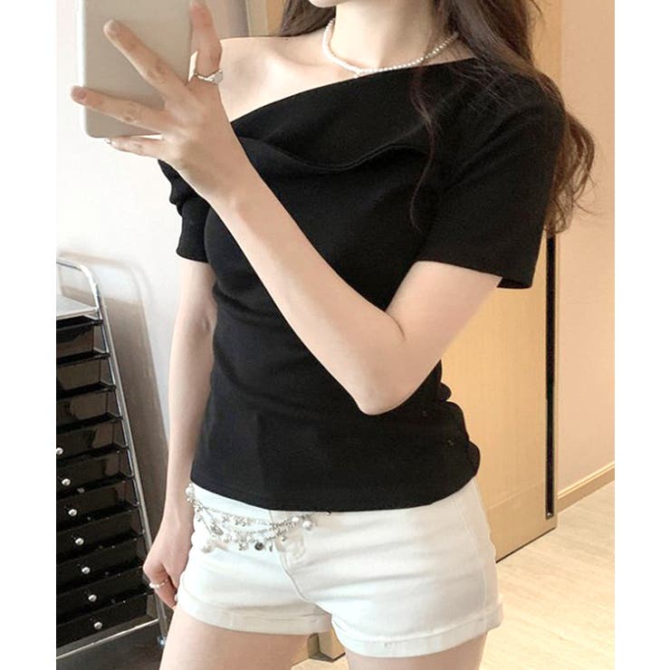 ワンショルトップス 半袖 Tシャツ | Riff | 詳細画像15 