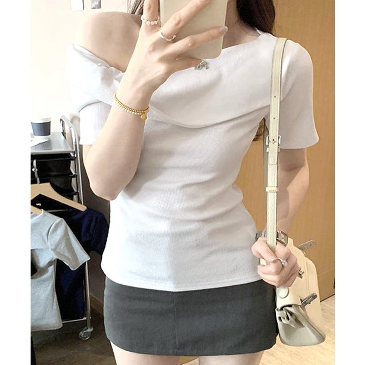 ワンショルトップス 半袖 Tシャツ | Riff | 詳細画像4 