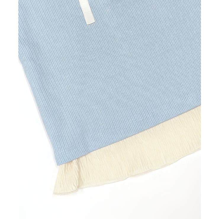 フェイクレイヤード胸リボントップス 半袖 重ね着風 | Riff | 詳細画像31 