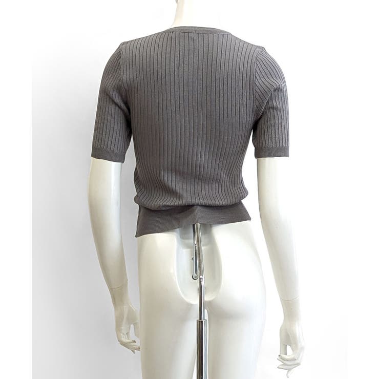 チェックリボン付きカーディガン サマーニット リブニット | Riff | 詳細画像24 