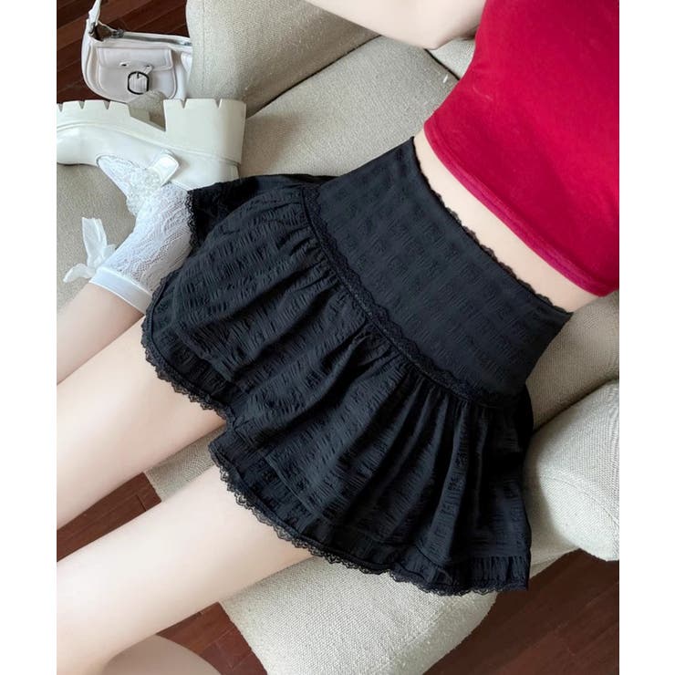 レースフレアミニスカート インナーパンツ付き スカパン | Riff | 詳細画像27 